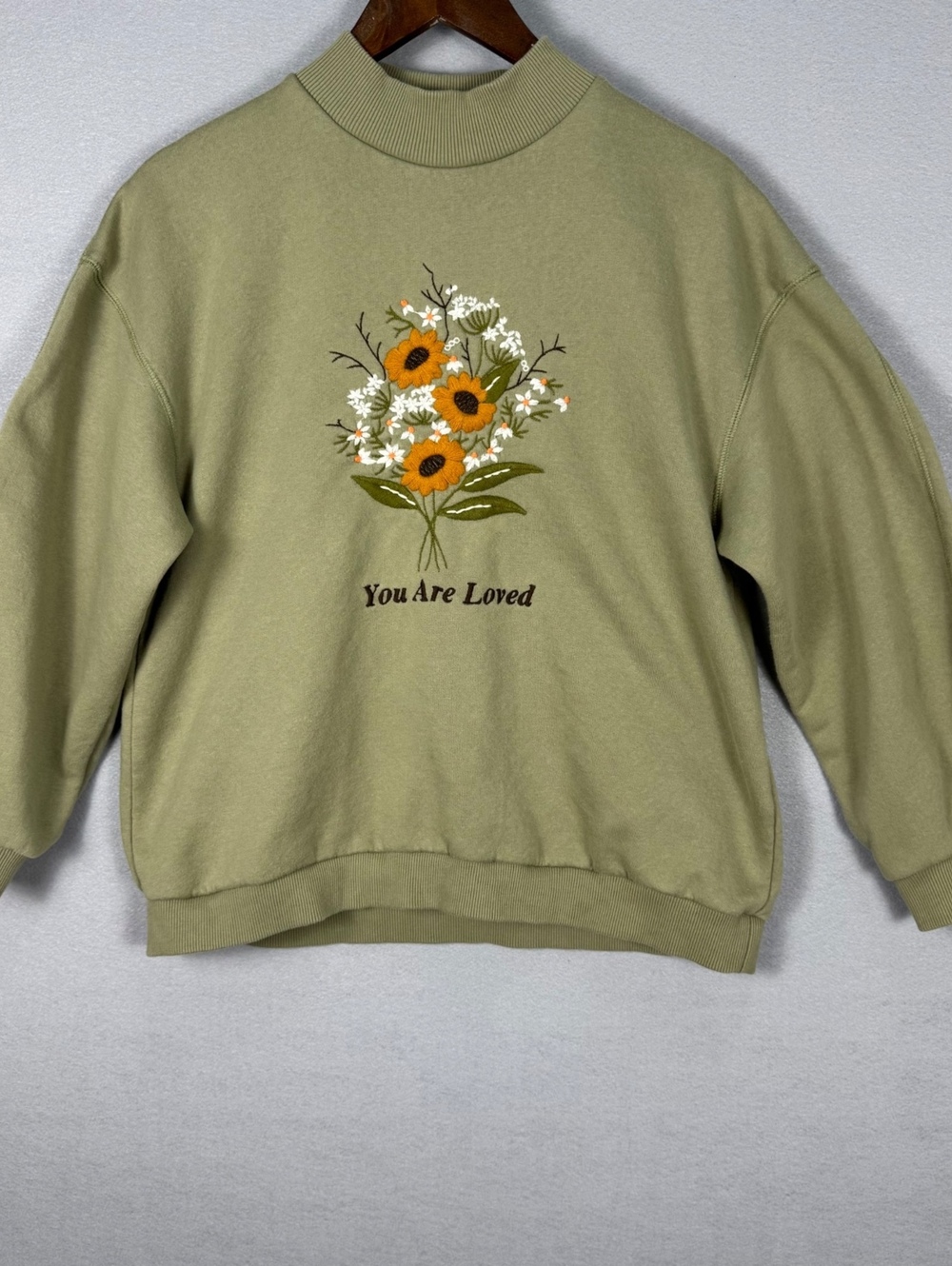 Minga London Women's Medium Pullover Sweatshirt Olive